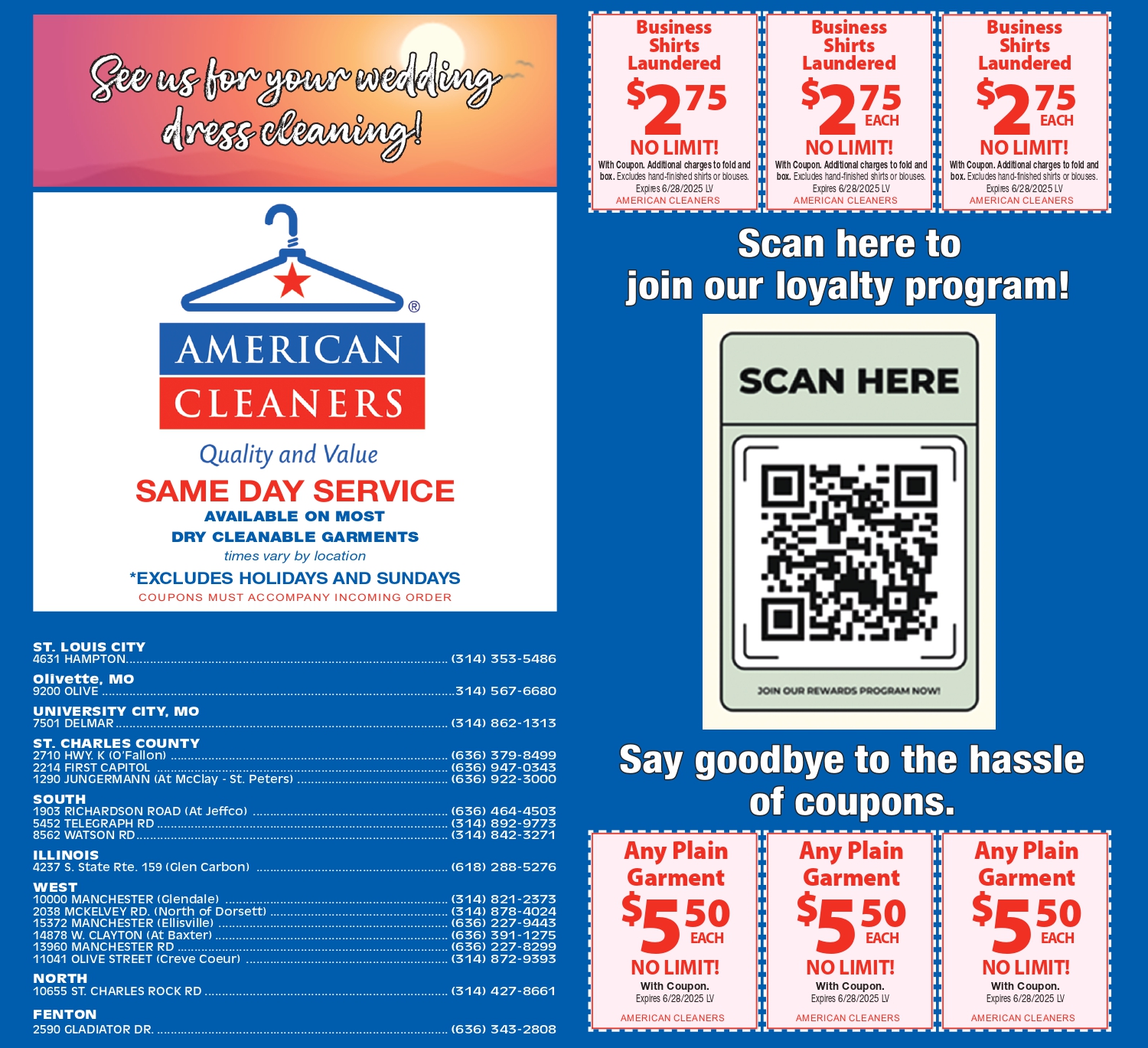 American Cleaners Coupons